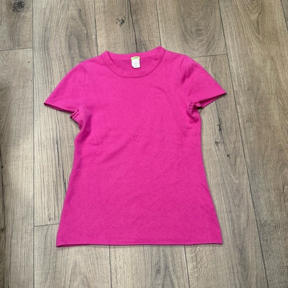 J. Crew Fuchsia Cashmere Sweater Size Small - Picture 1 of 2
